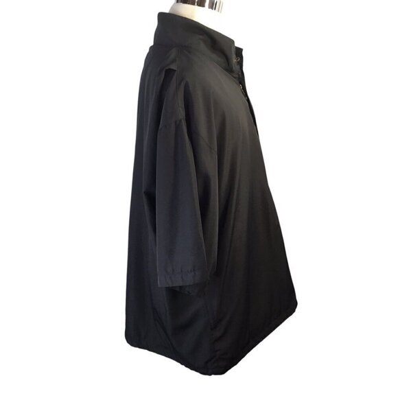 The Strand Golf Logo Windbreaker Rain Jacket Pullover Men's XL Black 3/4 Sleeve - Picture 4 of 9